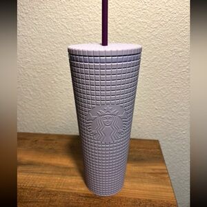 Lilac matte square Grid Starbucks Tumbler 2021, RARE & HARD TO FIND!